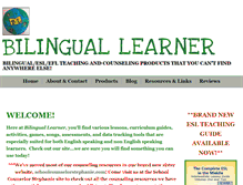 Tablet Screenshot of bilinguallearner.com